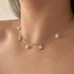 Collar Tuya Plateado Acero Inoxidable