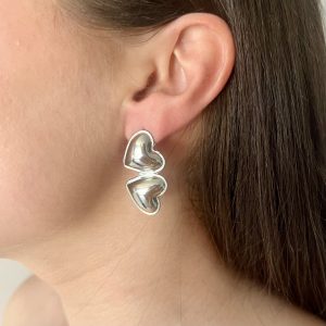 Pendientes Beso Acero Inoxidable