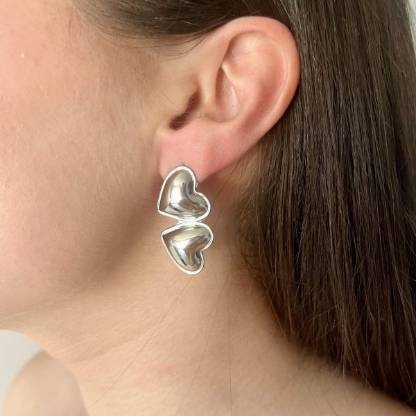 Pendientes Beso Acero Inoxidable