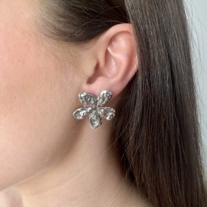 Pendientes Morena Plateado Acero Inoxidable