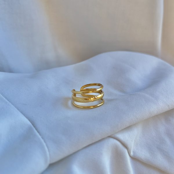 Anillo Arena Dorado - Imagen 2